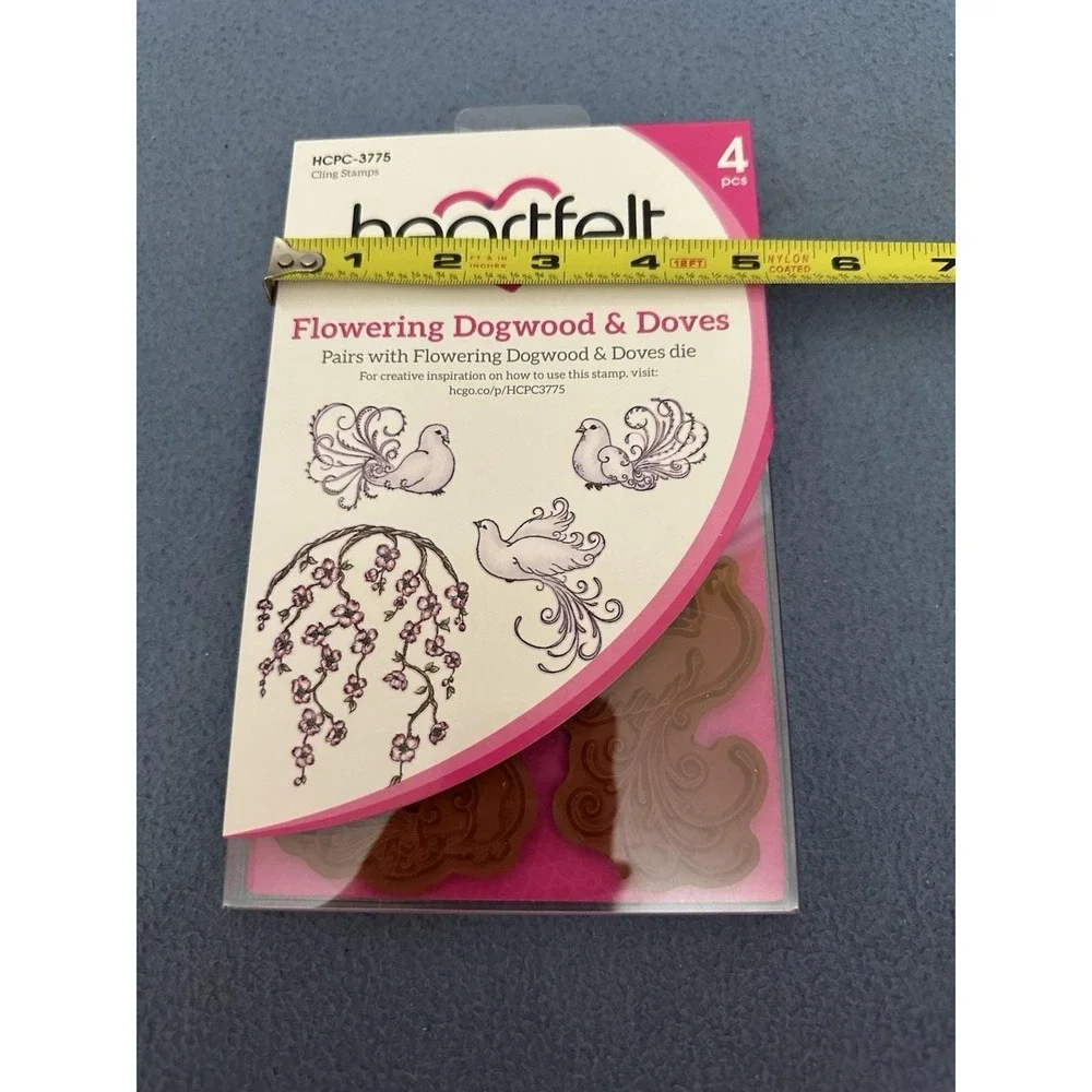 Heartfelt Creations Flowering Dogwood & Doves Dies & Cling Stamps Set‎